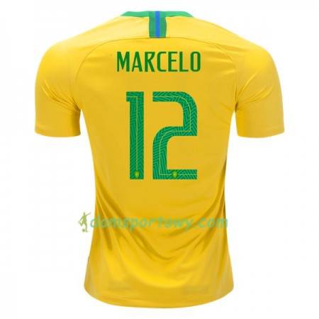 Koszulka Brazylia Marcelo 12 Domowe Koszulki Piłkarskie Mistrzostwa Świata 2018